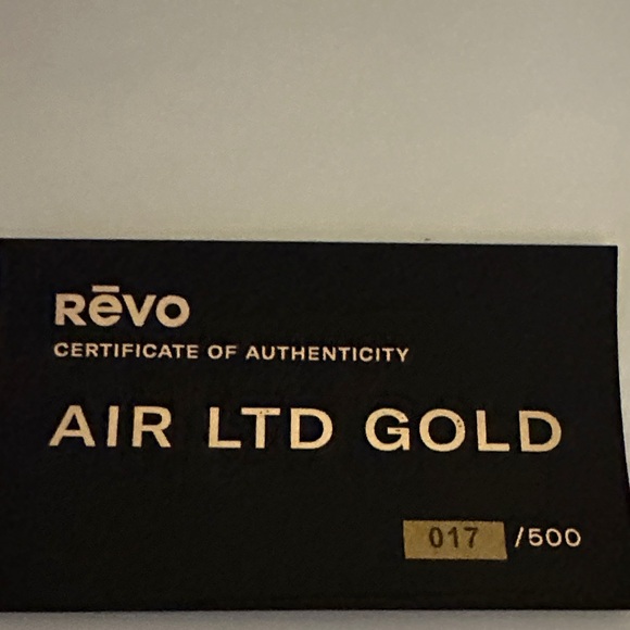 Revo Air LTD Gold Aviator Sunglasses